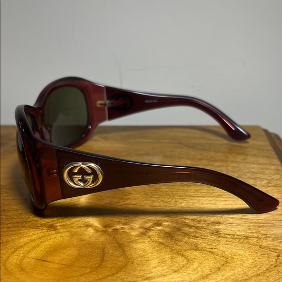 Gucci Accessories - Gucci Burgundy Sunglasses GG2966/5